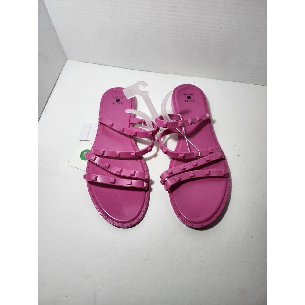 NEW Shade & Shore Women's Liv Jelly Slide Studded Sandals Size 10, NWT